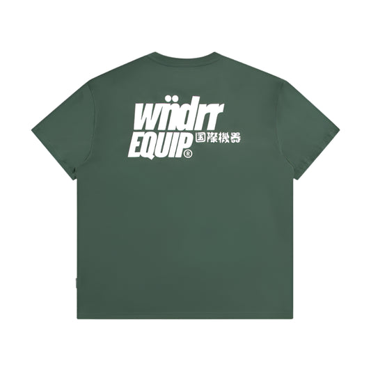 WNDRR Slant Box Fit Mens Tee - Green