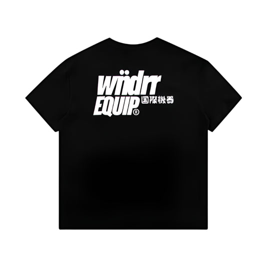 WNDRR Slant Box Fit Mens Tee - Black