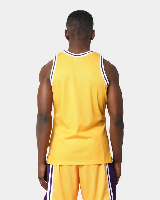 MITCHELL & NESS LA Lakers Blown Out Fashion Mens Jersey - Gold