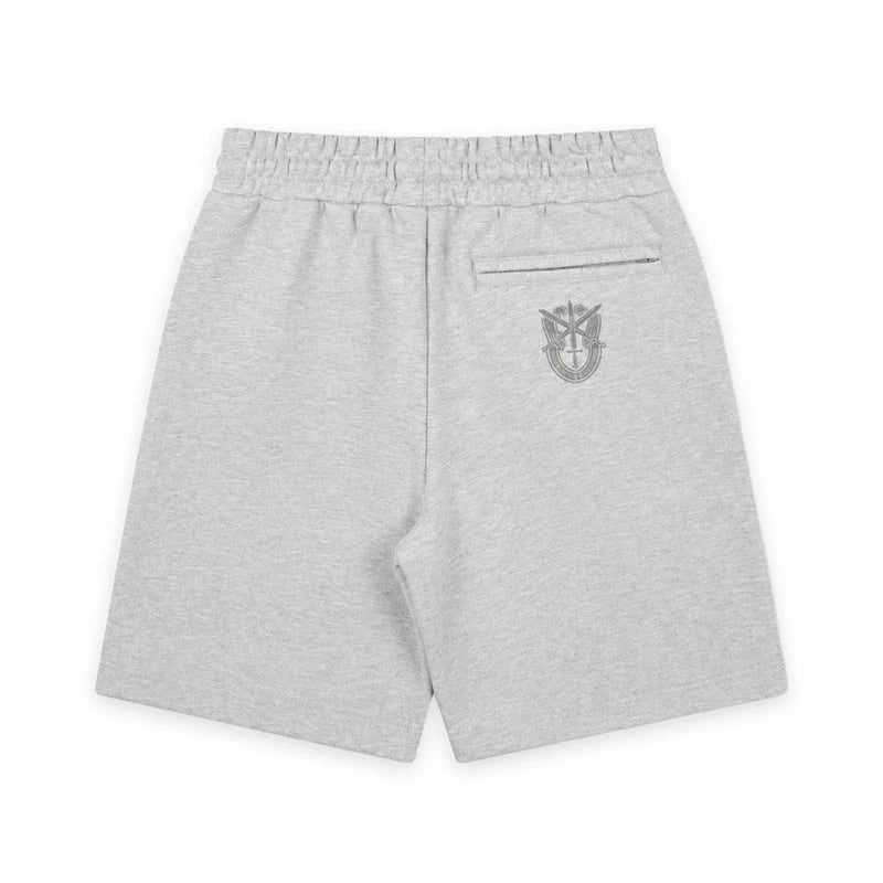WNDRR Riot Elastic Waist Tech Track Short - Grey Marle