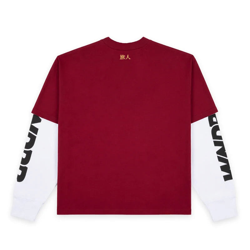 WNDRR Shodo Layered L/S Tee - Blood Red