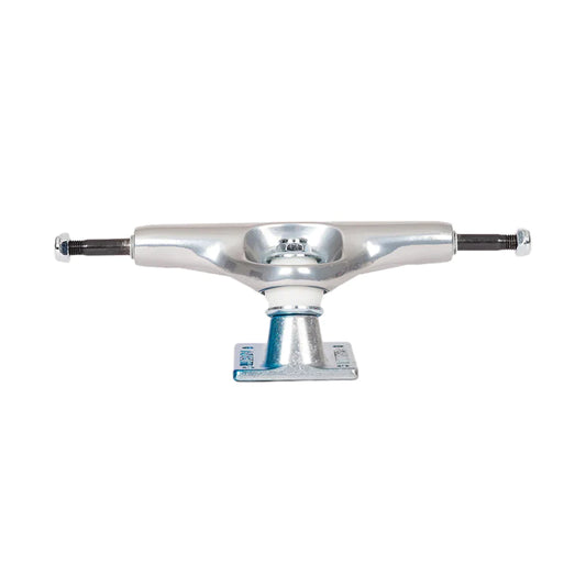 TENSOR Alum Stencil Mirror 5.25 Skateboard Trucks - Raw/Blue Fade