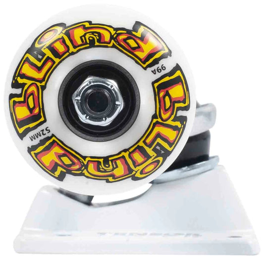 TENSOR/BLIND OG Stretch 5.25 Skateboard Truck & Wheel Combo - Raw/White