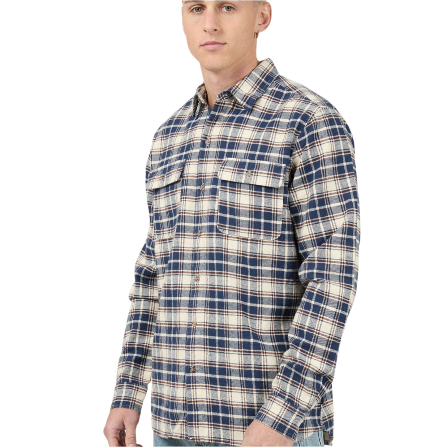SILENT THEORY Slacker Mens L/S Shirt - Navy