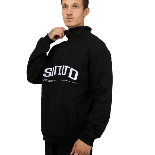 ST GOLIATH Proline Quarter Zip Mens Crew - Black