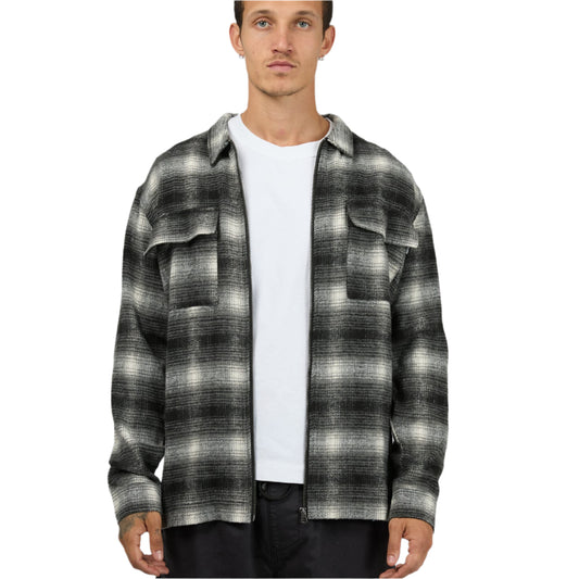 ST GOLIATH Cadence Mens Zip Shirt - Black