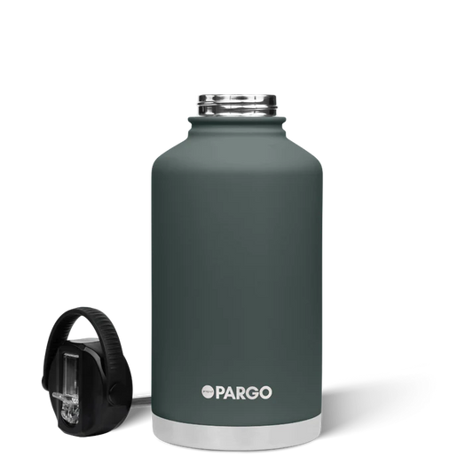 PARGO 1890ml Insulated Sports Drink Bottle w/ Straw Lid - BBQ Charcoal