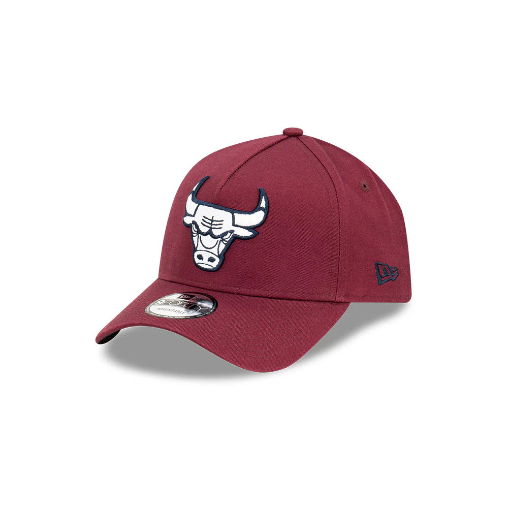 NEW ERA Chicago Bulls 9FORTY A-Frame Snapback Cap - Maroon/White/Navy