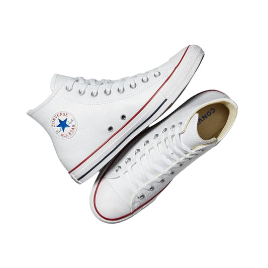 CONVERSE Chuck Taylor All Star Leather Hi Shoe - White