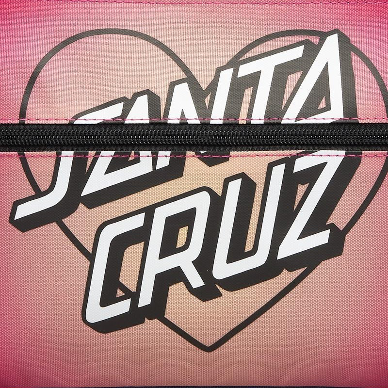 SANTA CRUZ Gradient Heart Dot Duel Zip Pencil Case - Orchid