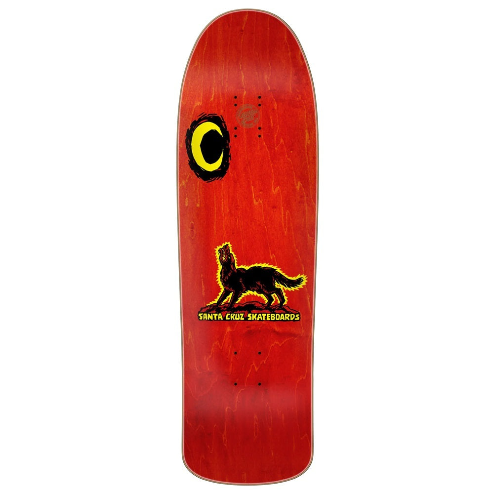 SANTA CRUZ Kendall Wolf Reissue 9.28 X 31.45 Cruiser Deck - Red Stain