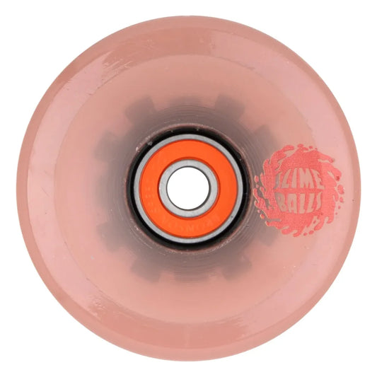 SANTA CRUZ 78A Pink Eyes Light Ups OG Slime Balls 66mm Skateboard Wheels - Multi