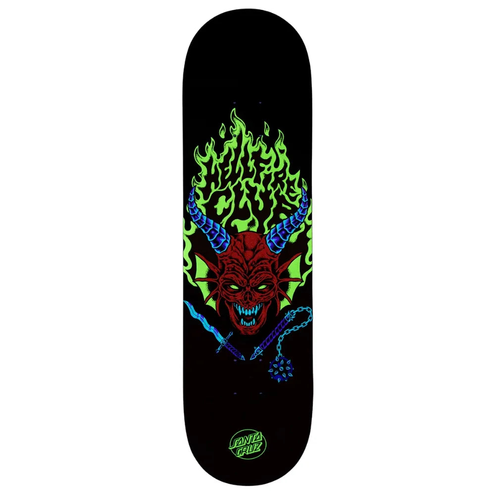 SANTA CRUZ Stranger Things Hellfire Club 8.25 X 31.8 Deck - Multi