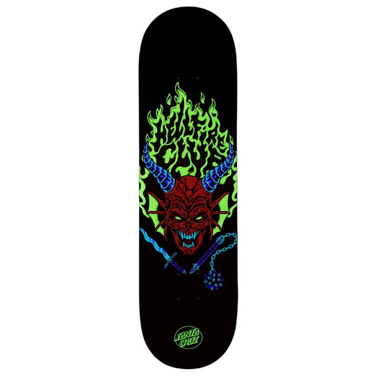 SANTA CRUZ Stranger Things Hellfire Club 8.25 X 31.8 Deck - Multi