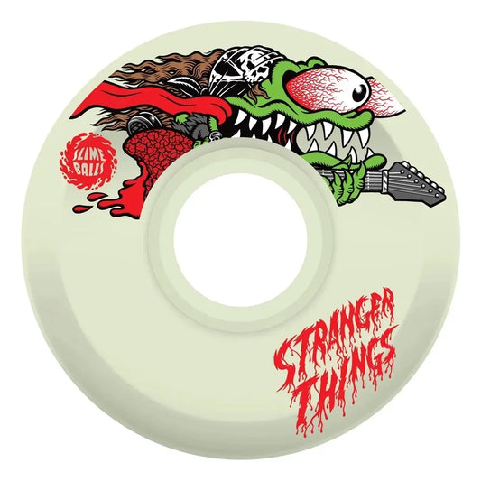 SANTA CRUZ 60mm Slime Balls Stranger Things Meek Slasher Eddie 78A Skateboard Wheels - Clear