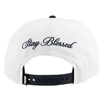 DGK Pray Snapback Cap - White/Navy
