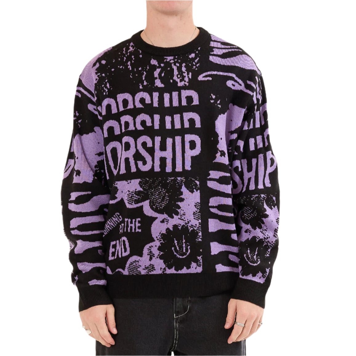 WORSHIP Chico End Mens Knit - Black