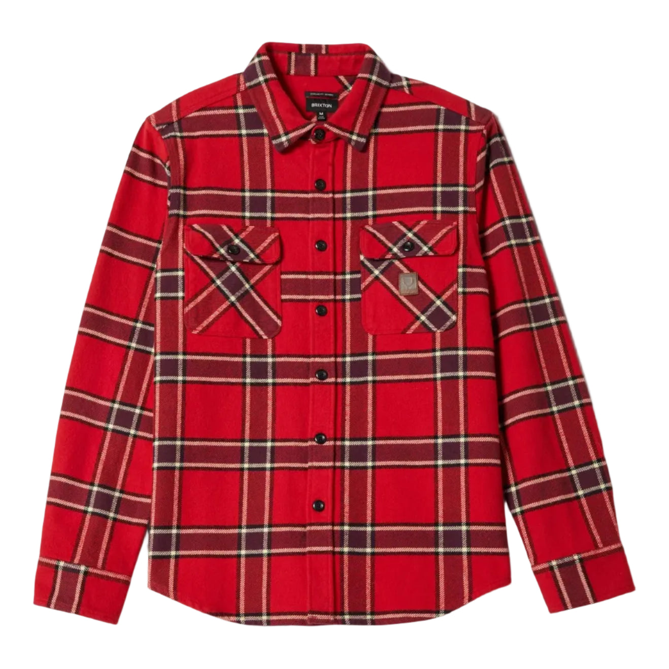 BRIXTON Bowery Mens Heavy Weight Flannel Shirt - Adrenaline Rush