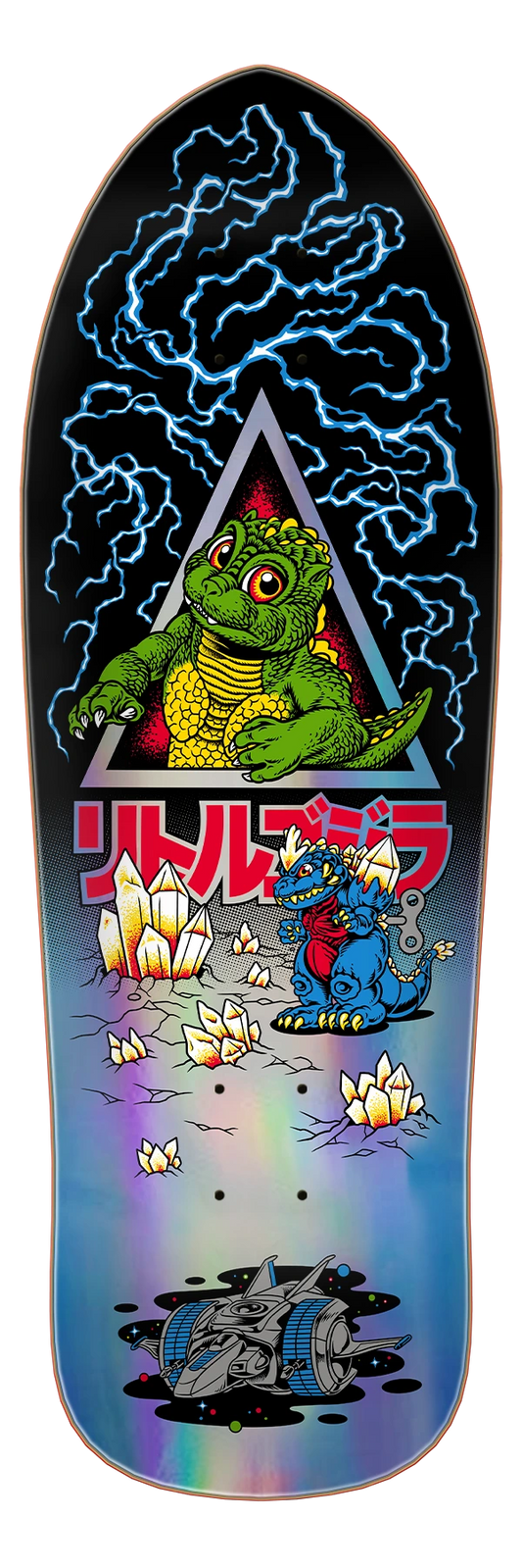 SANTA CRUZ x GODZILLA Jr Natas 9.89 X 29.82 Cruiser Deck - Black