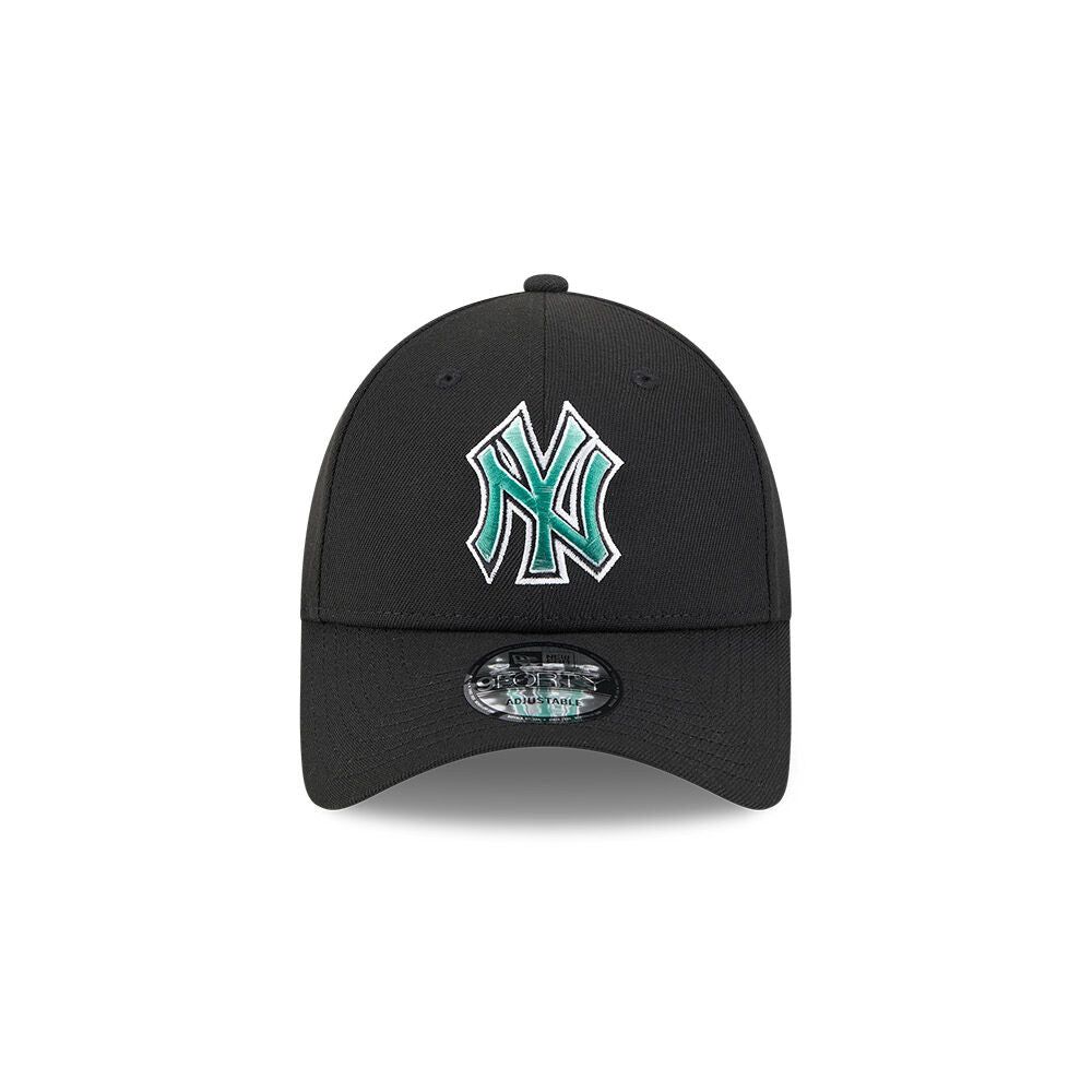 NEW ERA New York Yankees Emerald Blend Repreve 9FORTY Snapback Cap - Black/Emerald