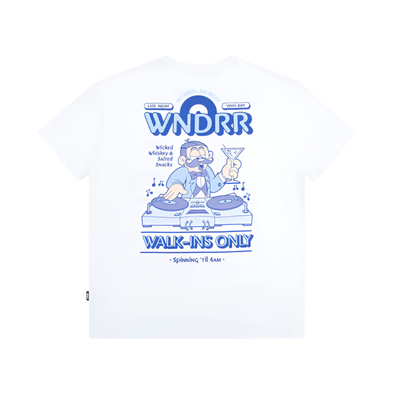 WNDRR Vinyl Bar Box Fit Mens Tee - White