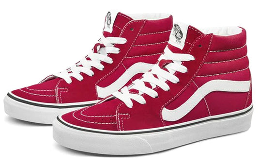 VANS SK8 Hi Tapered Shoe - Racing Red/True White