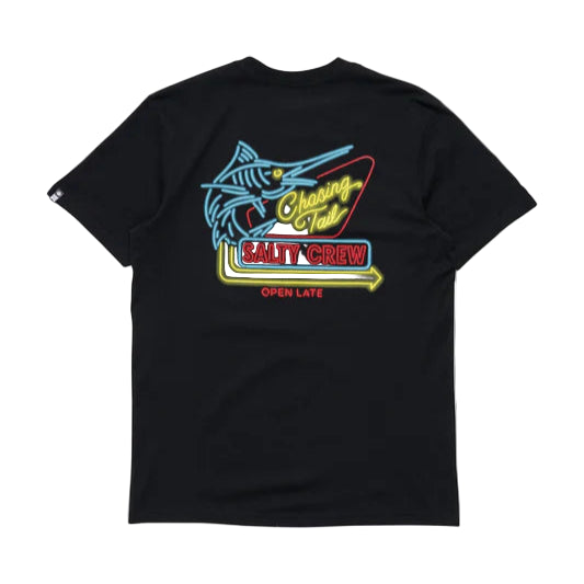 SALTY CREW Neon Sign Premium Mens Tee - Black
