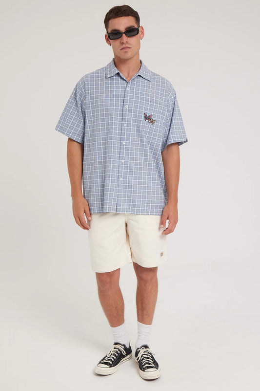 DICKIES 182 Relaxed Fit Carpenter Denim Short - Natural