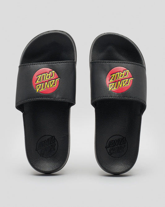 SANTA CRUZ Classic Dot Youth Slide - Black