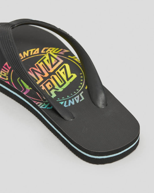 SANTA CRUZ Ringed Dot Youth Thong - Black