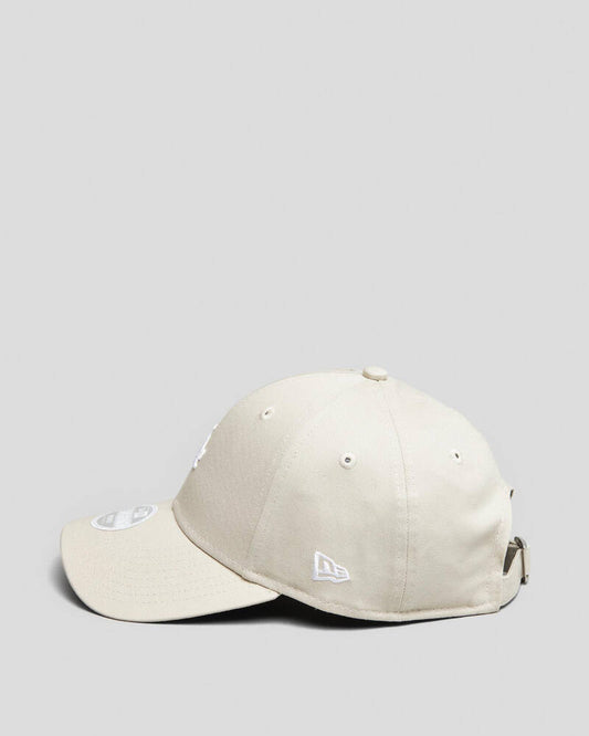 NEW ERA Los Angeles Dodgers Micro Stone 9FORTY Womens Strapback Cap - Stone/Whitew
