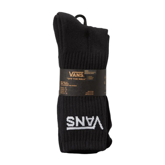 VANS Classic Crew 3pk Socks - Black