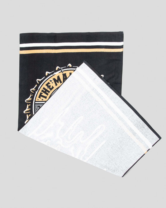 THE MAD HUEYS Cold One Beach Towel - Black