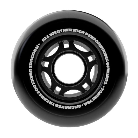 OJ WHEELS 78A Vandals Dirt Tires Thunder Juice 70mm Skateboard Wheels - Black