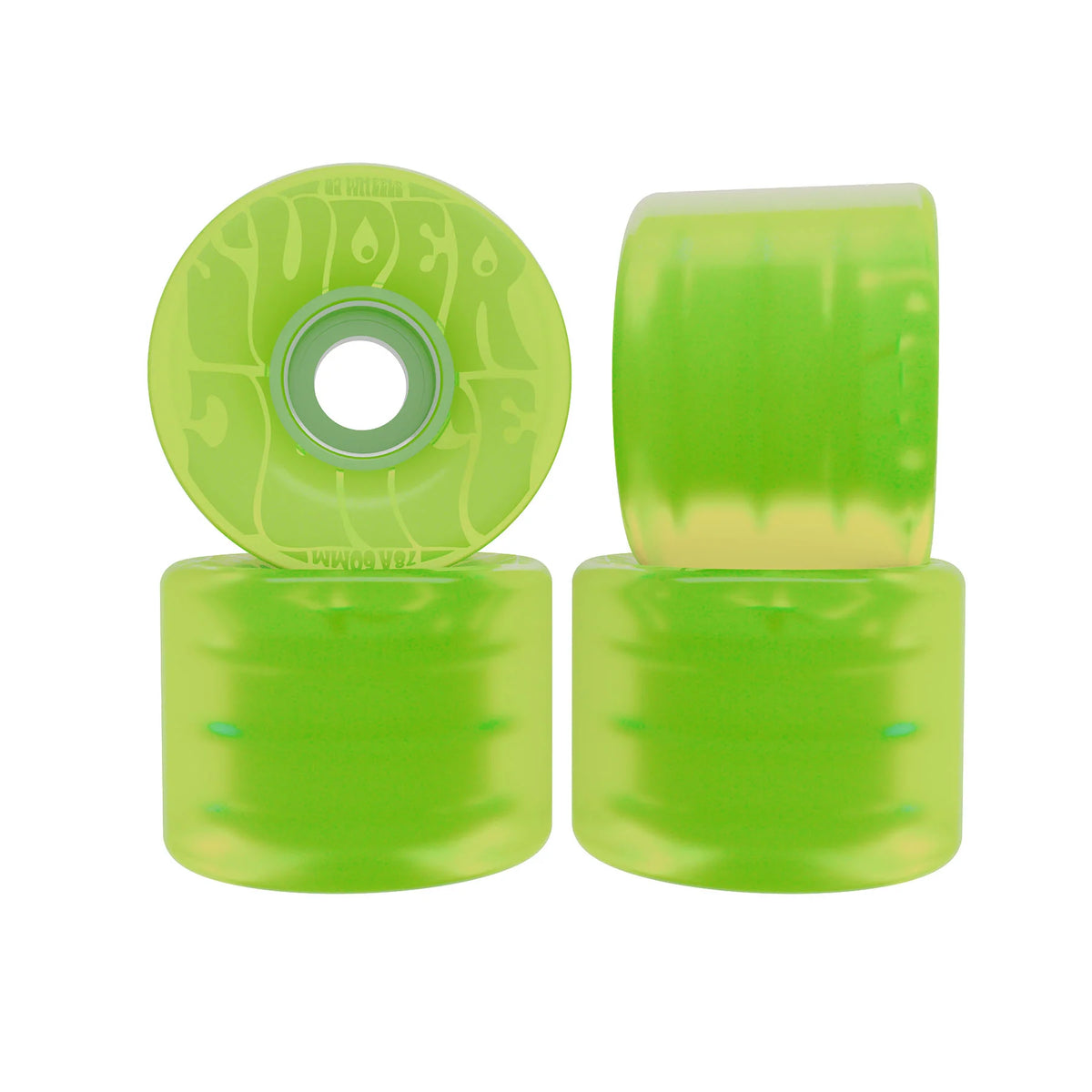 OJ WHEELS 78A Bubble Gum Super Juice 60mm Skateboard Wheels - Green