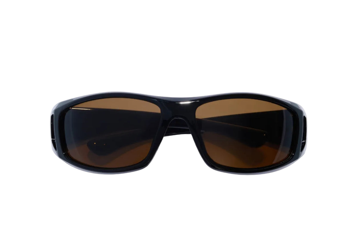 RITUAL VISION Dragster Polarised Sunglasses - Polished Black/Bronze