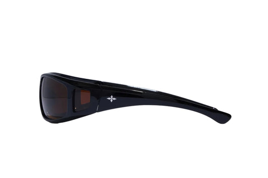 RITUAL VISION Dragster Polarised Sunglasses - Polished Black/Bronze