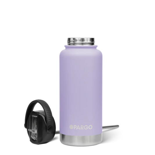 PARGO 950ml Insulated Sports Drink Bottle w/ Straw Lid - Love Lilac