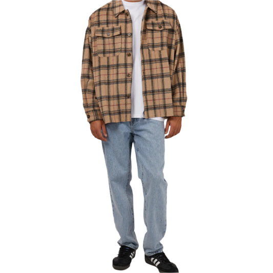 SILENT THEORY Ranch Mens Overshirt - Tan