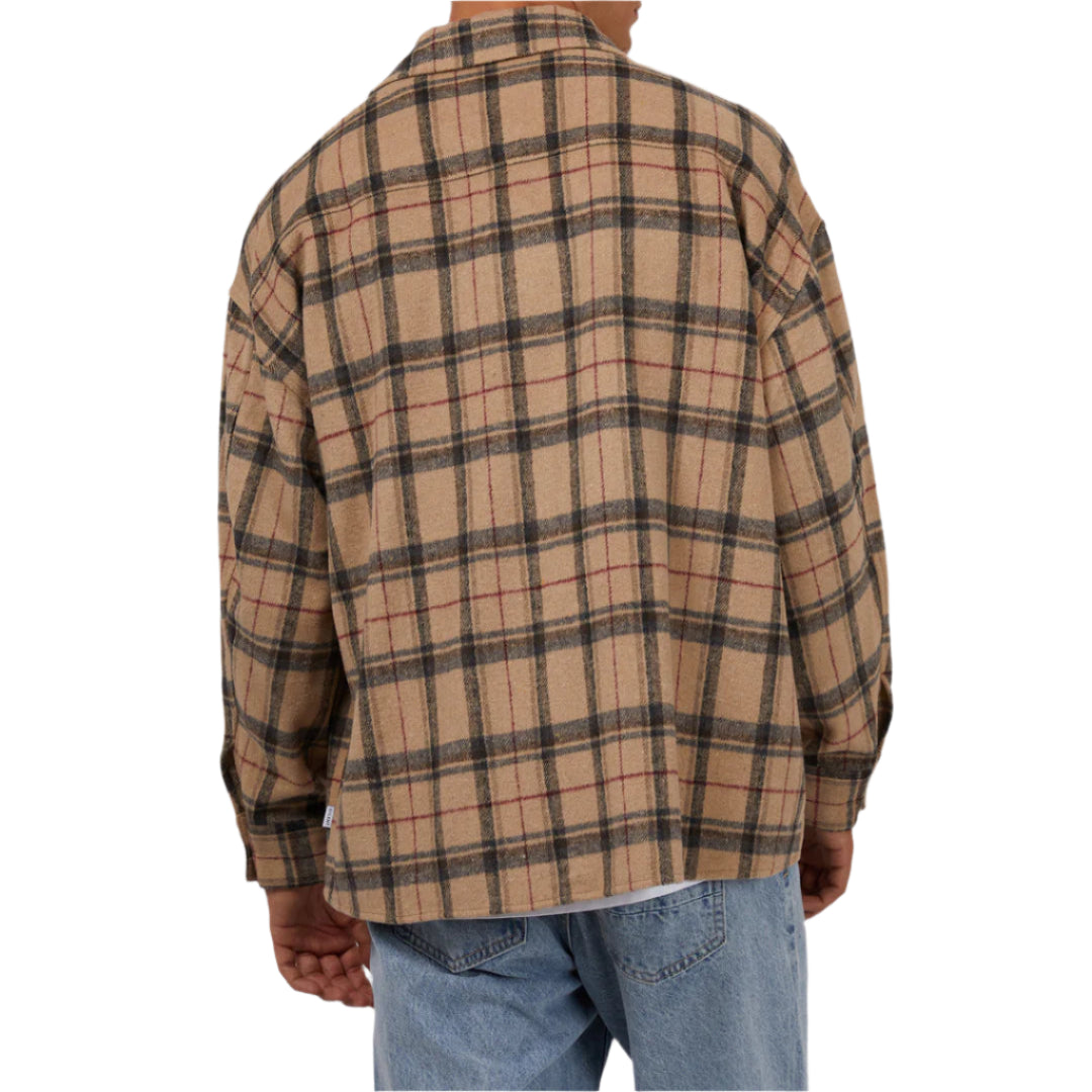 SILENT THEORY Ranch Mens Overshirt - Tan