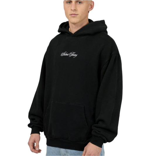 SILENT THEORY Uprising Mens Hoodie - Washed Black