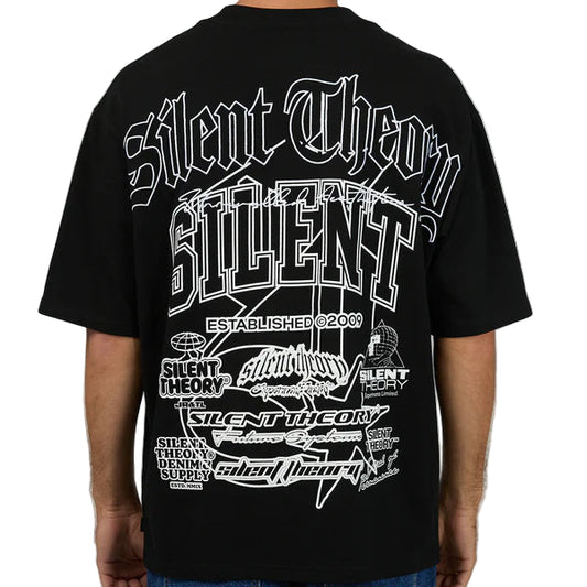 SILENT THEORY Mayhem Box Fit Mens Tee - Black