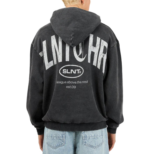 SILENT THEORY Elite Mens Hoodie - Washed Black