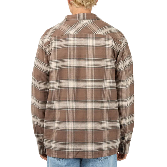 SILENT THEORY Ranger Flannel Shirt - Chocolate