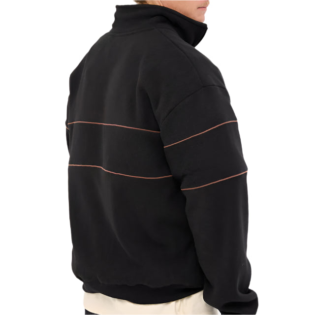 THRILLS Superior Quarter Zip Mens Crew - Black