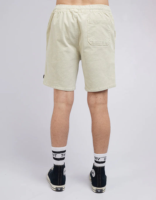 SILENT THEORY Cord Shorts - Sand