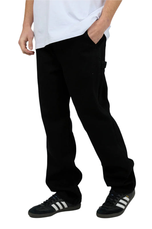 SILENT THEORY Carpenter Mens Pant - Washed Black