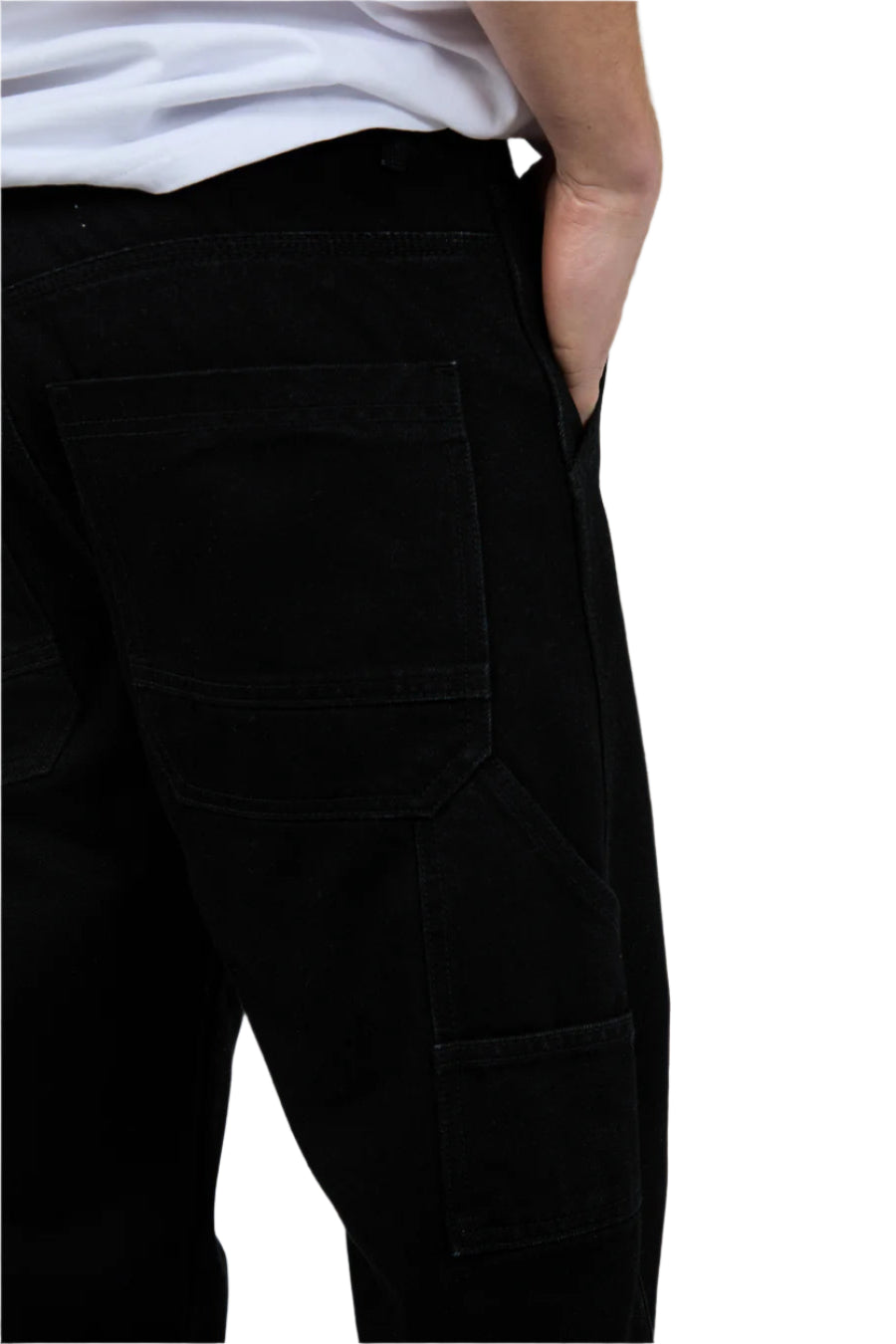 SILENT THEORY Carpenter Mens Pant - Washed Black
