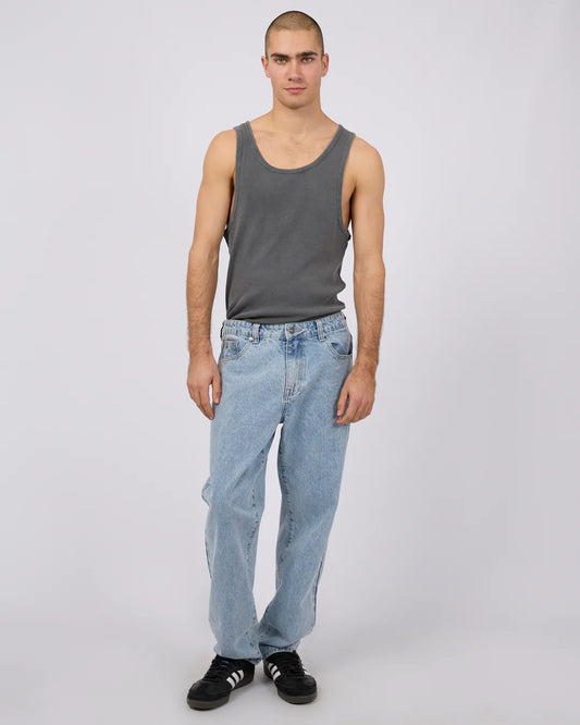 SILENT THEORY Rib Mens Tank - Coal