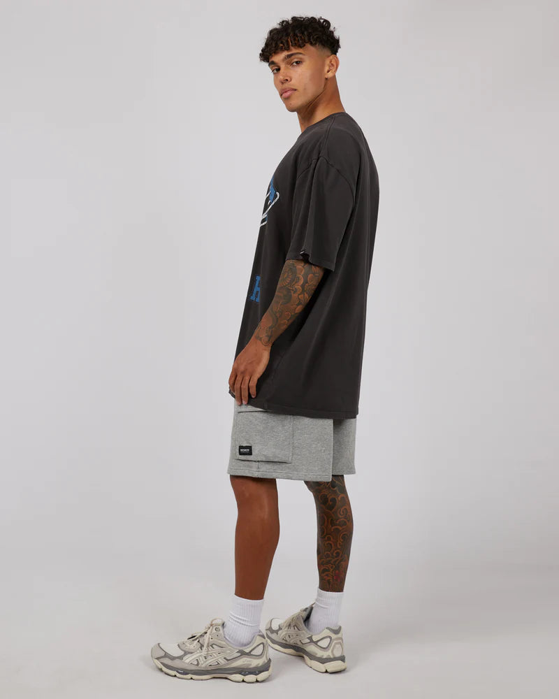 ST GOLIATH Net Mens Tee - Washed Black